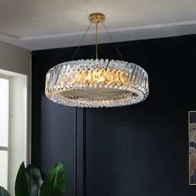 Люстра підвісна на 8 лампочок 26407 Золото 30-130х80х80 см.