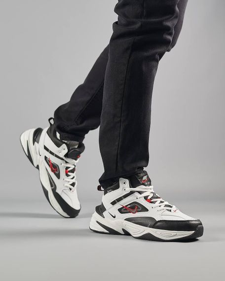 Чоловічі зимові кросівки  M2K Tekno Mid White Black Red Fur , В'єтнам 44 28.0 см | Зображення 3