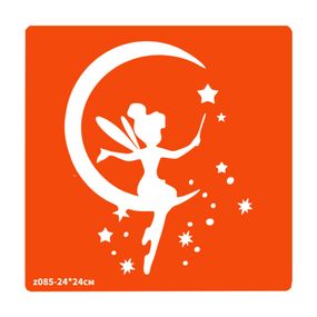 Трафарет для био-тату Фея z085-24*24см, размер 24х24см