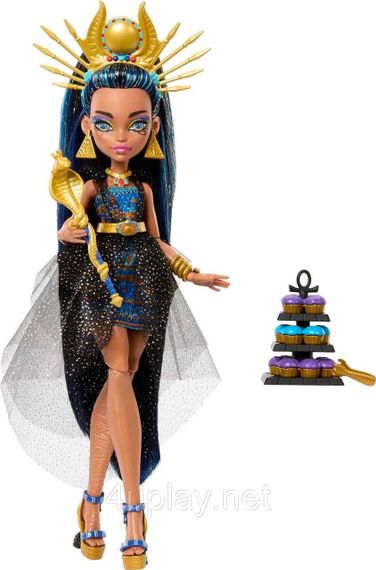 Лялька Монстр Хай Клео де Ніл з аксесуарами Оригінал Mattel Monster High Cleo De Nile Клеопатра | Зображення 3