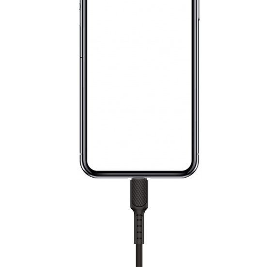 USB кабель Kaku KSC-111 USB - Lightning 1m - Black | Зображення 2