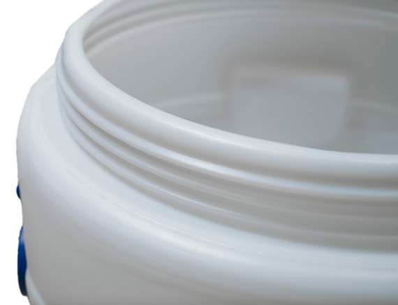 Белая бочка  40л широкая горловина для воды,молока и засолки | Зображення 3