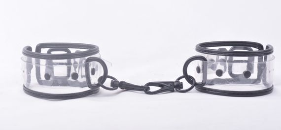 Наручники DS Fetish Wrist restraints transparent | Зображення 1
