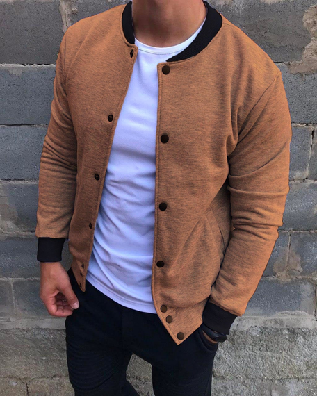 Бомбер пуговица бежевый S XS | Зображення 2