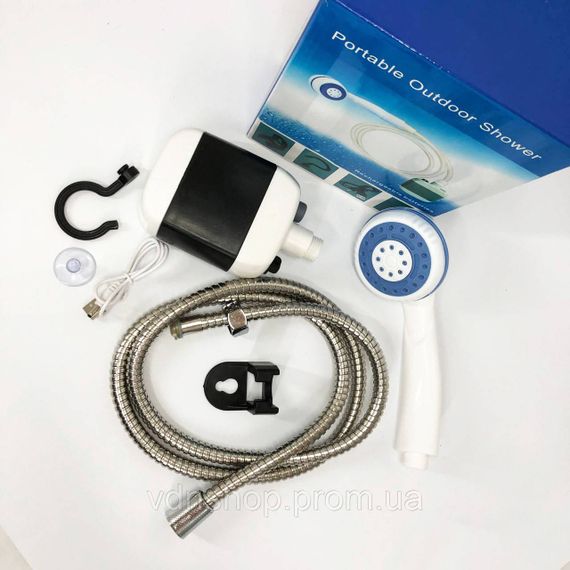 Полевой душ с аккумулятором, Душ для отдыха на свежем воздухе Летний переносной на аккумуляторе TA-17