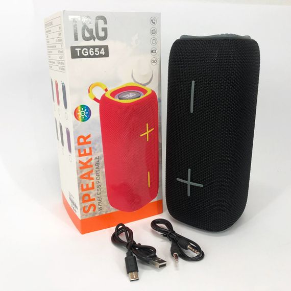 Портативна Bluetooth колонка TG654 8W з підсвічуванням. RF-929 Колір: чорний | Зображення 1