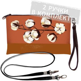Клатч через плече Хлопок 25x15 см (KL_21M023_BR)
