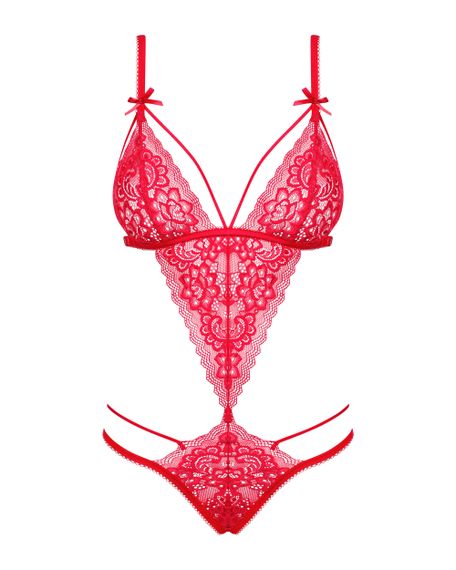 Боді Obsessive Lovlea Червоний L/XL | Зображення 6