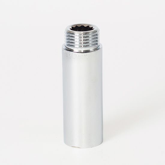 Подовжувач латунний хром/профі 1/2" 40mm 15/180 | Зображення 1