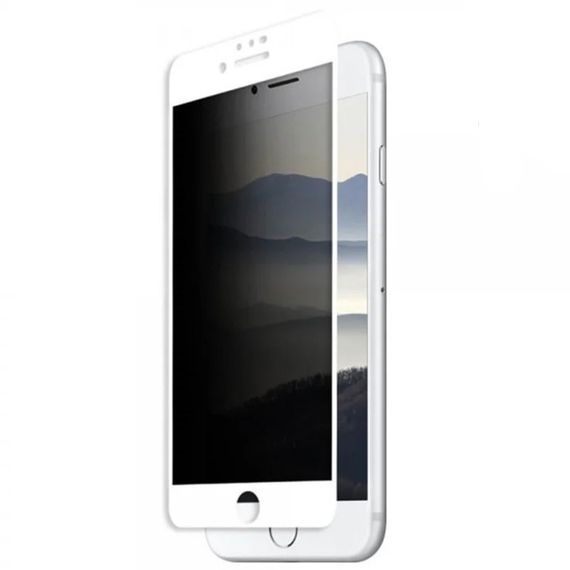 Захисне скло Privacy 5D (тех.пак) для Apple iPhone 7 plus / 8 plus (5.5") Білий | Зображення 2