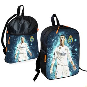 Школьный рюкзак детский Криштиану Роналду + Сумка для обуви спортивной формы рюкзак-мешок мальчику (01876)