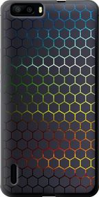 Чехол на Huawei Honor 6 Plus Переливающиеся соты "498u-179-17620"