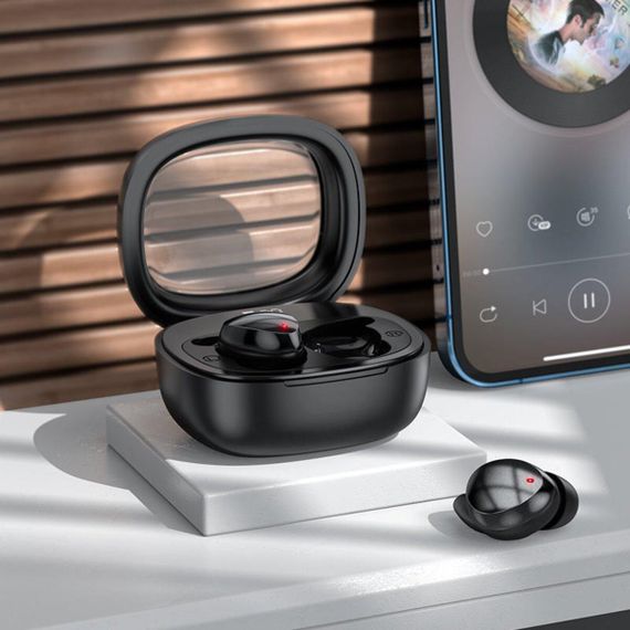 Навушники HOCO EW65 Shadow true wireless sleep BT headset Black | Зображення 3