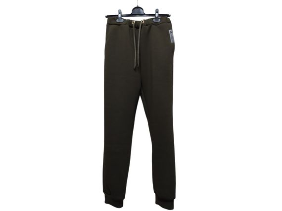 Спортивні чоловічі штани теплі зимові хакі джогери штани тринитка з начосом 66