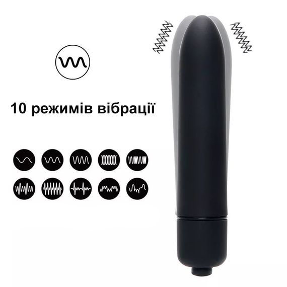 Комплект черных силиконовых анальных пробок с мини вибратором (размер S,M,L) | Зображення 9