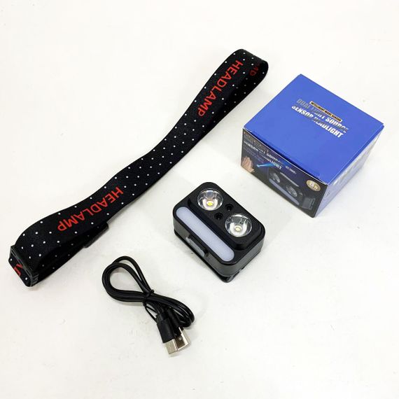 Налобний тактичний ліхтар, Ліхтар на голову для бігу, Ліхтарик побутовий налобний XW-41 | Зображення 8