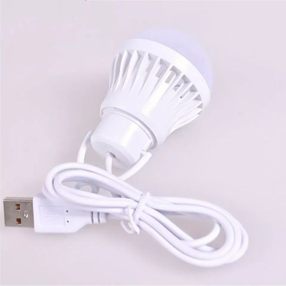 Світлодіодна лампа 7 W на 5v USB-лампочка від повербанк power bank | Зображення 3