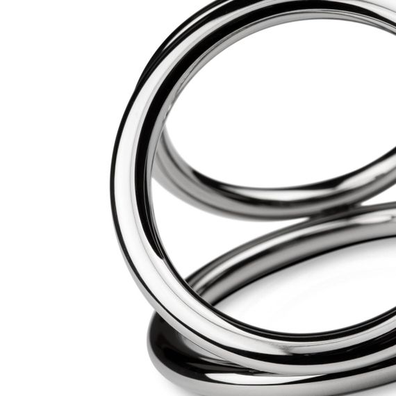 Потрійне ерекційне кільце Sinner Gear Unbendable – Triad Chamber Metal Cock and Ball Ring – Large | Зображення 3