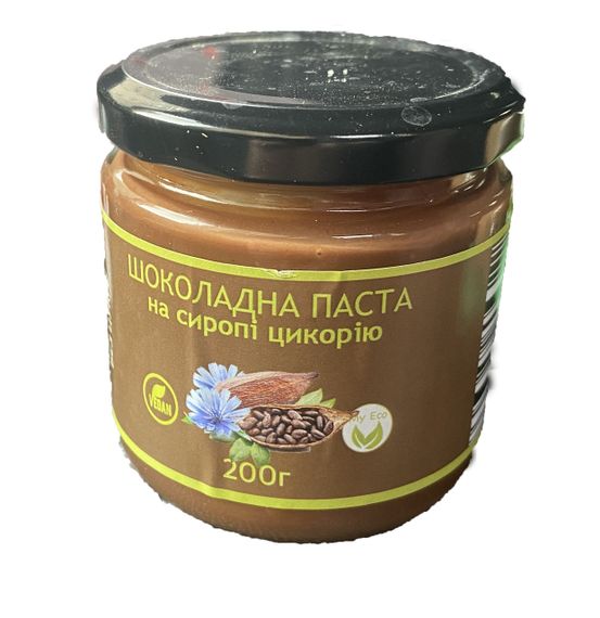 ПАСТА ШОКОЛАДНА на сиропі цикорію, без цукру 200г | Зображення 8