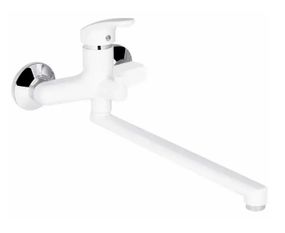 Змішувач для ванни Plamix Afina-006 EURO White (без шланга та лійки) (PM0687)