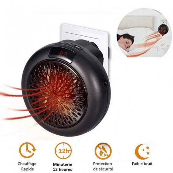 Портативний тепловентилятор мініобігрівач у розетку Wonder Heater 900W | Зображення 7