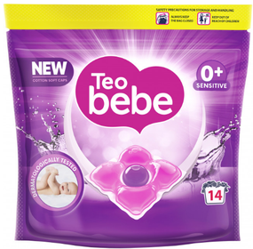 Капсули для прання Teo bebe Soft Cotton caps Sensitive 14 шт (3800024045783)