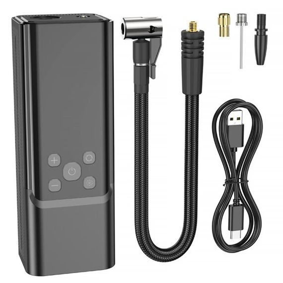 Автомобільний насос Hoco ZP7 Maddy smart (5000 mAh) Black | Зображення 6