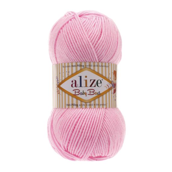 Пряжа Alize Baby Best No 191 (Алізе Бебі Бест) – 10% Бамбук, 90% Антипілінг Акрил, 100г/240м