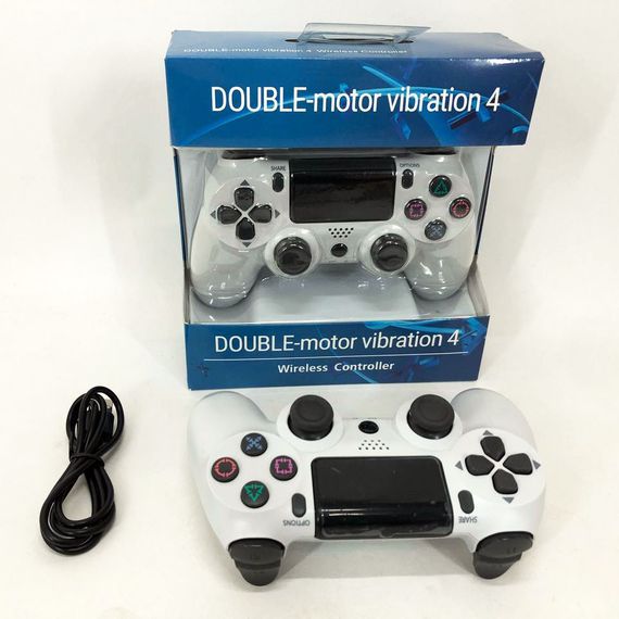 Джойстик DOUBLESHOCK для PS 4, бездротовий ігровий геймпад PS4/PC акумуляторний джойстик. Колір білий FA-50 | Зображення 9