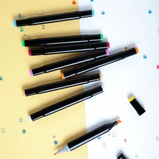 Маркеры для художественных работ двухсторонние 60, Маркеры с обеих сторон для рисования SP-97 | Зображення 6