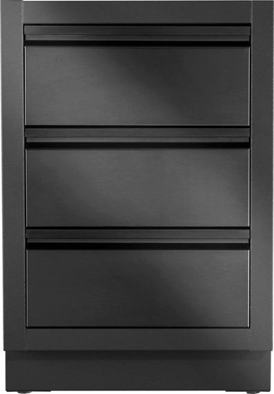 Тумба з двома висувними ящиками 61х61х90 см чорна Oasis Napoleon IM-2DC-MK-1 Код: 013901
