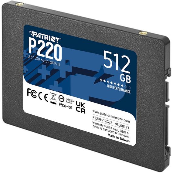 Накопитель SSD 2.5&quot; 512GB Patriot (P220S512G25) | Зображення 2
