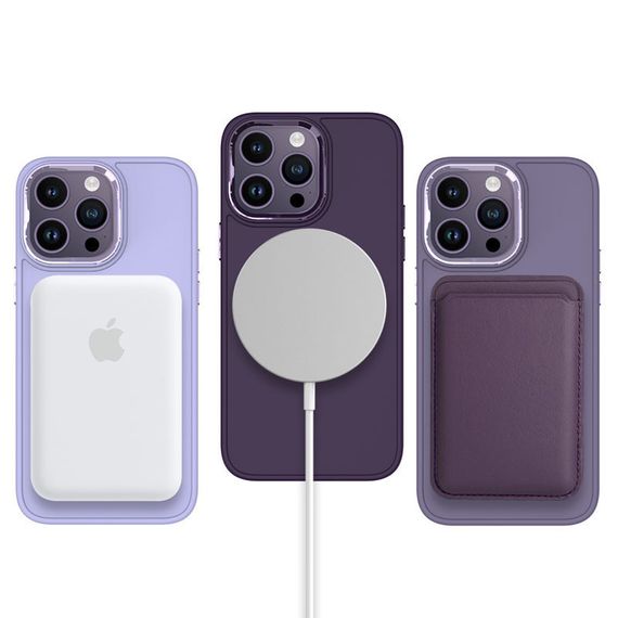 TPU чохол Bonbon Metal Style with MagSafe для Apple iPhone 13 Pro (6.1") | Зображення 2
