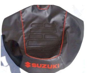 Чохол сидіння   скутер  Suzuki LETS (з написом SUZUKI) (Кожвініл, кант, напис HONDA)
