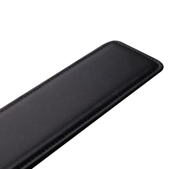 Паддл LOCKINK SEVANDA Braided-handle Spanking Paddle, чорно-червоний, гладенький, з плетінням на ручці | Зображення 1