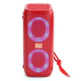 Колонка портативна Bluetooth T&G TG333 червона червона