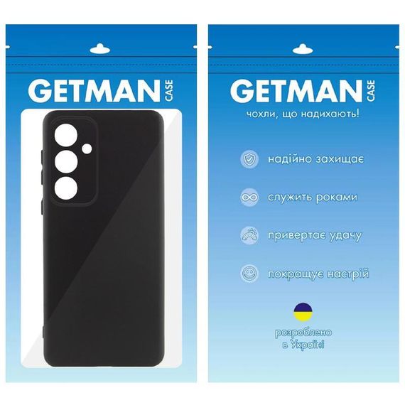 Чехол TPU GETMAN Liquid Silk Full Camera для Samsung Galaxy S23 FE Черный / Black | Зображення 3