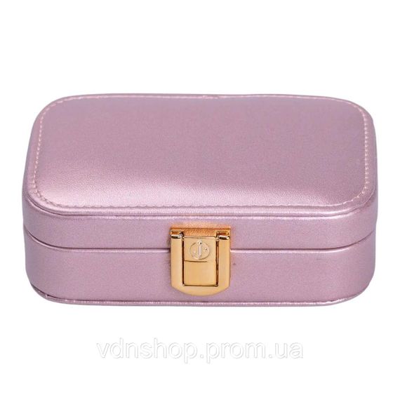 Скринька для прикрас з еко шкіри 12×7.5×4 см із застібкою органайзер для ювелірних виробів HP-5-34P | Зображення 2