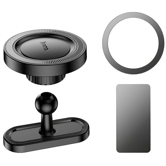 Автодержатель Hoco H58 Show ring magnetic (multi-scene) Black | Зображення 3