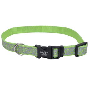 Ошейник светоотражающий для собак Coastal Lazer Brite Reflective Collar, 30-46 см, зеленый