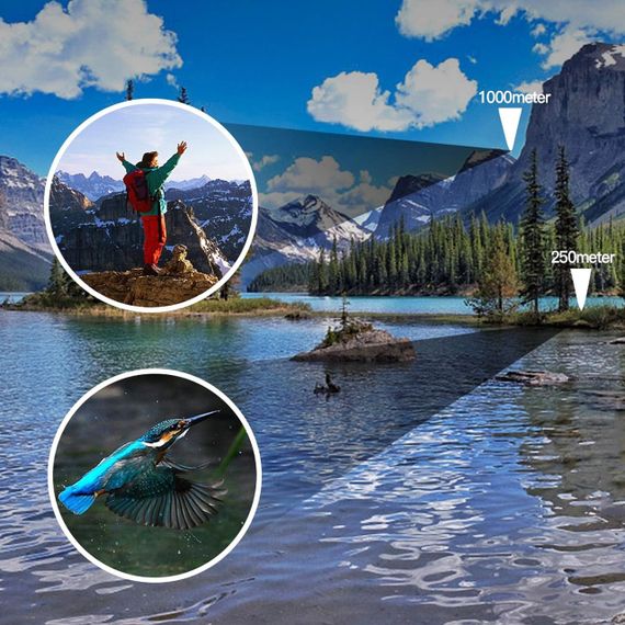 Мощный монокуляр с двойной фокусировкой 16x52, в чехле / Туристический монокуляр для охоты и рыбалки | Зображення 4