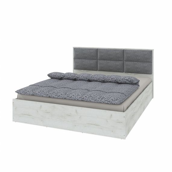 Ліжко двоспальне Еверест КЛ-1600 Лайт (підйомний механізм) 160х200 см Дуб Крафт білий | Зображення 5