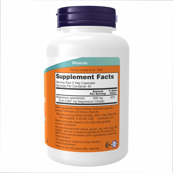 Magnesium Citrate - 120 caps | Зображення 1