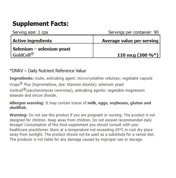Мікроелемент Селен для спорту Amix Nutrition GreenDay ProVegan Selenium 90 Veg Caps | Зображення 1