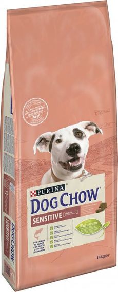 Сухий повнораціонний корм Purina Dog Chow для дорослих, схильних до алергії собак з лососем 14 кг