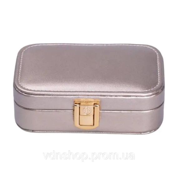 Скринька для прикрас з еко шкіри 12×7.5×4 см із застібкою органайзер для ювелірних виробів HP-5-34CR | Зображення 2