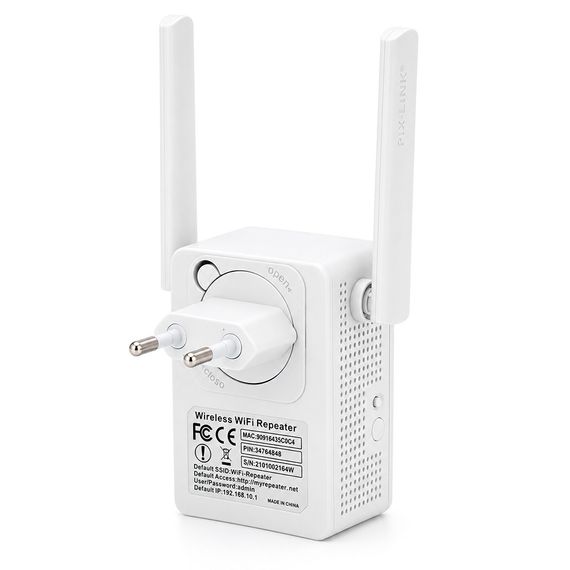 Підсилювач WiFi сигналу з 2-ма антенами LV-WR13, живлення 220V, 300Mbps | Зображення 2