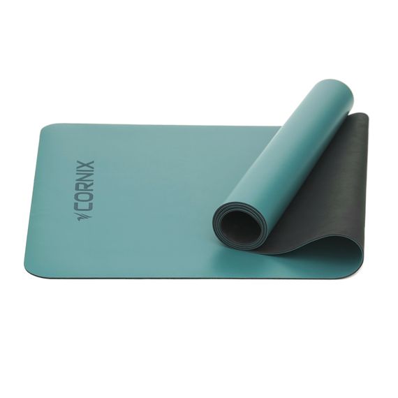 Килимок спортивний Cornix PU 183 x 68 x 0.4 см для йоги та фітнесу XR-0318 Turquoise | Зображення 3