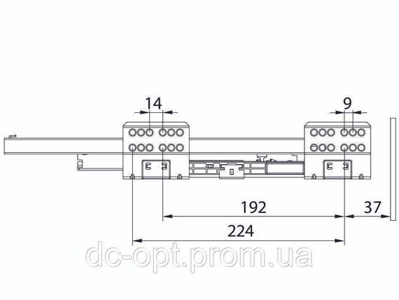 Тандембокс SLIM 16мм L-400мм  Н-118мм Белый ДС ПреміумЛайн | Зображення 2