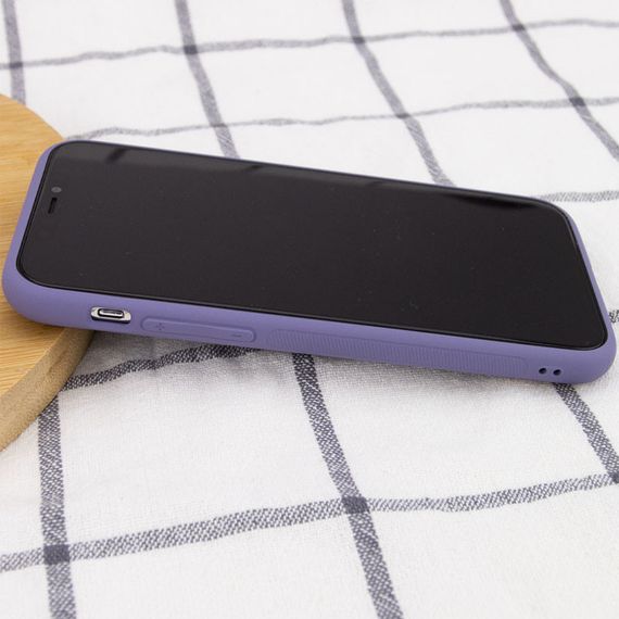 Кожаный чехол Xshield для Apple iPhone 14 (6.1") Серый / Lavender Gray | Зображення 3
